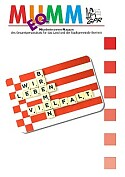 Titelseite der EQ-MUMM. Scrabble-Buchstaben auf einer Speckflagge bilden den Claim: Wir leben Vielfalt- Bremen